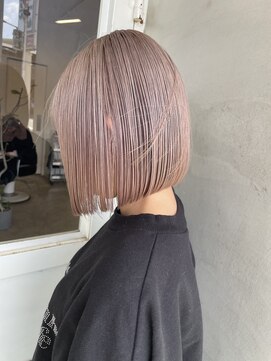 ナイーヴヘア(NAiVE HAIR) 【NAiVE HAIR 北原】ピンクベージュ BOB