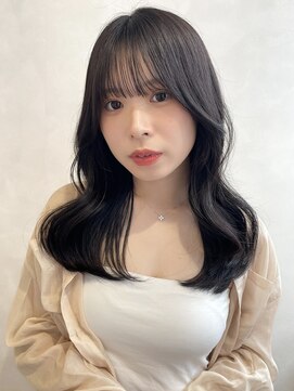 トゥルーズ 梅田店(TLUUS) 【TLUUSアプリコットオレンジハイライトカラーくびれヘア】