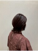 似合わせカットミディアムレイヤー＊外ハネ＊ナチュラルブラウン