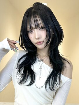 ハッシュカット/シャギーレイヤー/ダークグレー/レイヤーカット