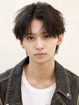 ルーシー 渋谷(LUCEY)&nbsp;センターパートフェザーパーマシャドウパーマメンズパーマ