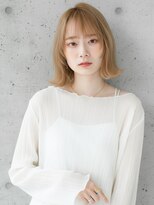 ニューヨークニューヨーク 寝屋川店(NYNY) 切りっぱなしボブ/ミルクティーベージュ/透明感カラー/レイヤー