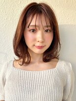 カバーヘア ブリス 上尾西口店(COVER HAIR bliss) 小顔ボブレイヤー/ココアブラウン/春カラーブリーチなしp上尾