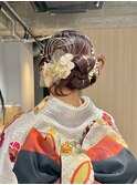 大分ヘアセットお呼ばれダウンスタイル