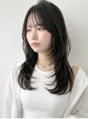 韓国風レイヤーカット×ハッシュカット
