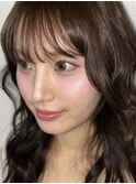 似合わせメイク韓国ヘアメイクコテ巻きスタイリング原宿表参道