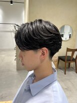 ビューバイネオリーブ 用賀店(Beau'r by neolive)&nbsp;センターパートニュアンスパーマニュアンスウルフ[用賀]