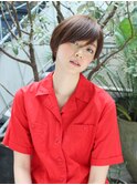 make's 斜めバング　耳掛けショート２