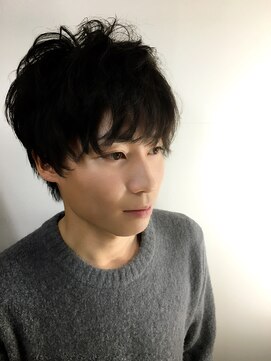 ヘアスペース リピュート(hair space Repute) マッシュなヘアにパーマでアクティブ化完了！３