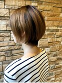 大人可愛い30代・40代・50代◎バレイヤージュ奥行きショート