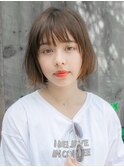 ミニボブ☆柔らかベージュ
