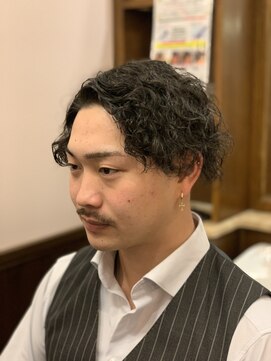 ヒロギンザバーバーショップ 新宿店(HIRO GINZA BARBER SHOP) スパイラルパーマ