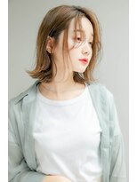 ロンドアジュール 横浜(Lond azur)&nbsp;【Lond azur】透明感ベージュの外ハネカジュアルボブ