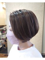 パインズループ(PINES LOOP)&nbsp;ショートボブ×ハイライト