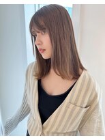 【ヘルシースタイル】ヌーディベージュのナチュラルミディアム