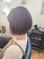 ヘアーガーデンスカイ(hair garden SKY) バイオレット前下がりボブ