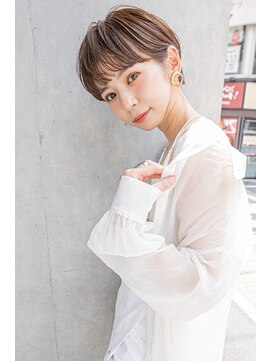 レゴ(REGO) 大人ショート#グレージュカラーシルキーベージュ斜めバング