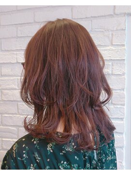 ヘアアートヒサ(HAIR ART hisa) 「RYOKO」30代40代 ウルフレイヤーカット×カッパーレッド