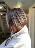 ボブ／ハイライト/透明感カラー/beautrium鎌倉小町　比嘉