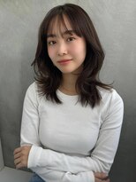 ソヨン 名古屋店(SOYON)&nbsp;フェザーバング×暗髪レイヤー