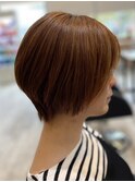 ショートカットショートボブ前下がりボブくびれショート