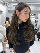 サイン 渋谷(SIGN)&nbsp;ザクザクレイヤーカット巻き方簡単ミディアムロング韓国表参道