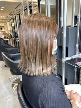 ファーム 大崎店(FAAM) 外はねボブ×バレイヤージュカラー