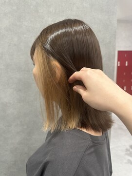 プライズ 成増店(prize) ベージュ×オリーブブラウンダブルカラー成増