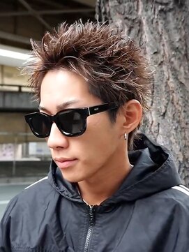 エルマーク 梅田(L-MARK) スパイキーショートザクザクショートアップバングツーブロック