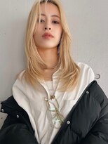 ラック 表参道(LUCK)&nbsp;ホワイトブロンド/ホワイトベージュ/レイヤーカット/20代