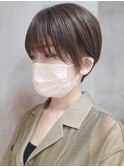 武蔵小杉大人ショートボブ丸みボブベージュカラー20代30代40代