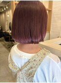 ［N.カラー］ピンクカラー×ボブ