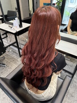 パヌポン(PANUPON) バレイヤージュピンクハイライトケアブリーチダブルカラー