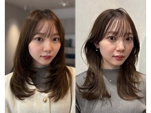 イルミナカラー×レイヤーカット[恵比寿駅/髪質改善]