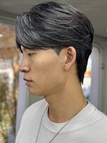 ニコトウキョウ 新宿(nico TOKYO)&nbsp;メンズセンターパートウルフセンターパートニュアンスパーマ襟足