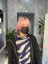 ヌーク 立川(Nuuk)&nbsp;ミルクティーブロンド/ケアブリーチ/レイヤーカット/立川/立川駅