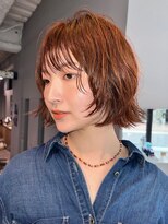 ユルクメゾンシティ 名古屋(JURK MAISON CITY)&nbsp;【MAI style】レイヤーボブ　オレンジブラウン