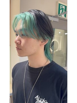 キャンバス バイ ネオリーブ 横浜西口(Canvas by neo.) 横浜★インナーカラーエメラルドグリーン