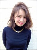 外国人風ふんわりフェミデ×グレージュカラー