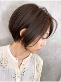 多毛、髪の毛固め、癖毛でも決まる◎ひし形ショートボブ