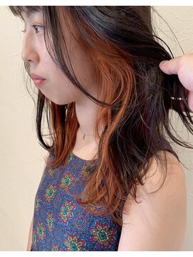 リン(Lin.) インナーカラー×オレンジ