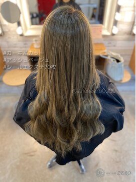 ヘアメイクサロン ゼロ(ZERO) This is Ash!!! カーキ系カラーで大人系スタイル☆ミ