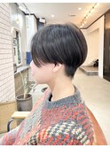 前髪なしショート
