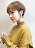 大人可愛い20代30代40代50代小顔ショートボブ丸みショートくびれ