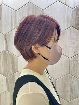 ビューティドレッセヤマノ 池袋パルコ(Beauty Dresse YAMANO) 【白髪ぼかし】30代40代50代ショートボブ×ピンクヘア