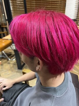 オーブ ヘアー リリー 博多2号店(AUBE HAIR lily) ヴィヴィッドピンクカラー！