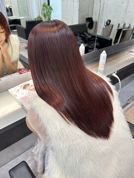 クーラアオヤマ(Cura Aoyama) 髪質改善トリートメント×チェリーレッド