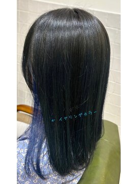 ヘアー リッツ 武豊店(Hair Ritz) イヤリングカラーブルー