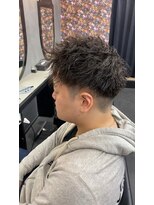 ヘアブランド椿 ツイストパーマ×アップバング