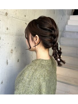 エミュ 天文館店(eMu) 編み込みtwin☆ちょこbrown